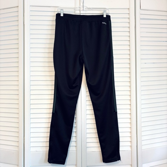 Adidas Aeroready Tiro Track Pants Black Gray Striped Pockets Medium M - Picture 6 of 11